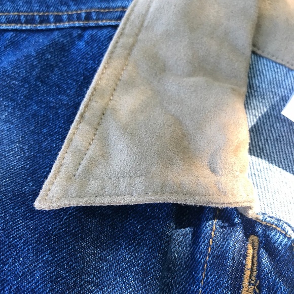 STUDIO EASE PETITE Vintage Denim/Faux Suede Jacket - Picture 3 of 6